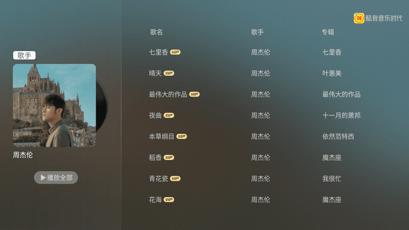 酷我音乐时代TV v1.9.33 VIP版-第2张图片-分享迷